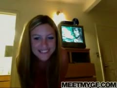 Sexy lady strip dancing and masturbating on cam